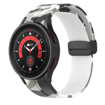磁性扣迷彩矽膠錶帶，適用於 Samsung Galaxy Watch5 / 5 Pro / Watch 4 / 4 Classic