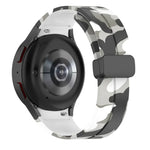 磁性扣迷彩矽膠錶帶，適用於 Samsung Galaxy Watch5 / 5 Pro / Watch 4 / 4 Classic