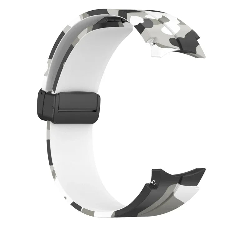 磁性扣迷彩矽膠錶帶，適用於 Samsung Galaxy Watch5 / 5 Pro / Watch 4 / 4 Classic