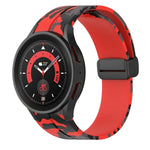 磁性扣迷彩矽膠錶帶，適用於 Samsung Galaxy Watch5 / 5 Pro / Watch 4 / 4 Classic