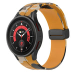 磁性扣迷彩矽膠錶帶，適用於 Samsung Galaxy Watch5 / 5 Pro / Watch 4 / 4 Classic