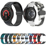 磁性扣迷彩矽膠錶帶，適用於 Samsung Galaxy Watch5 / 5 Pro / Watch 4 / 4 Classic