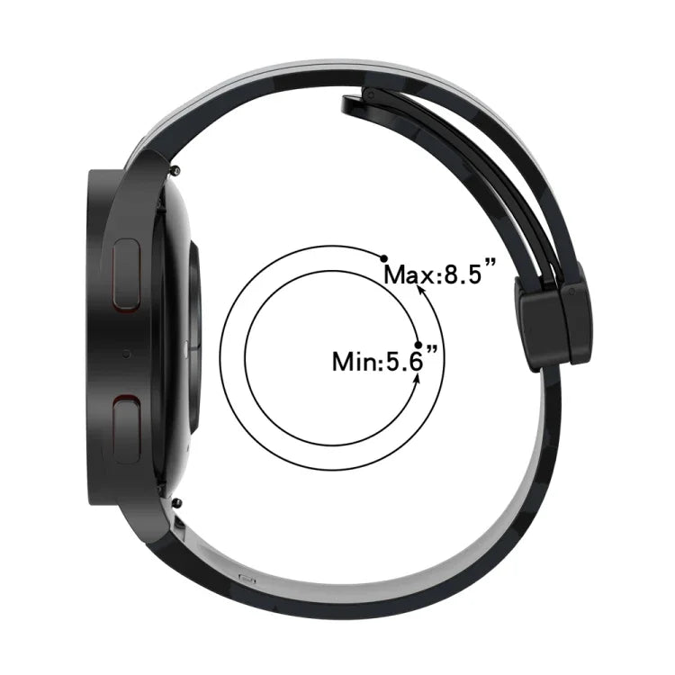 磁性扣迷彩矽膠錶帶，適用於 Samsung Galaxy Watch5 / 5 Pro / Watch 4 / 4 Classic