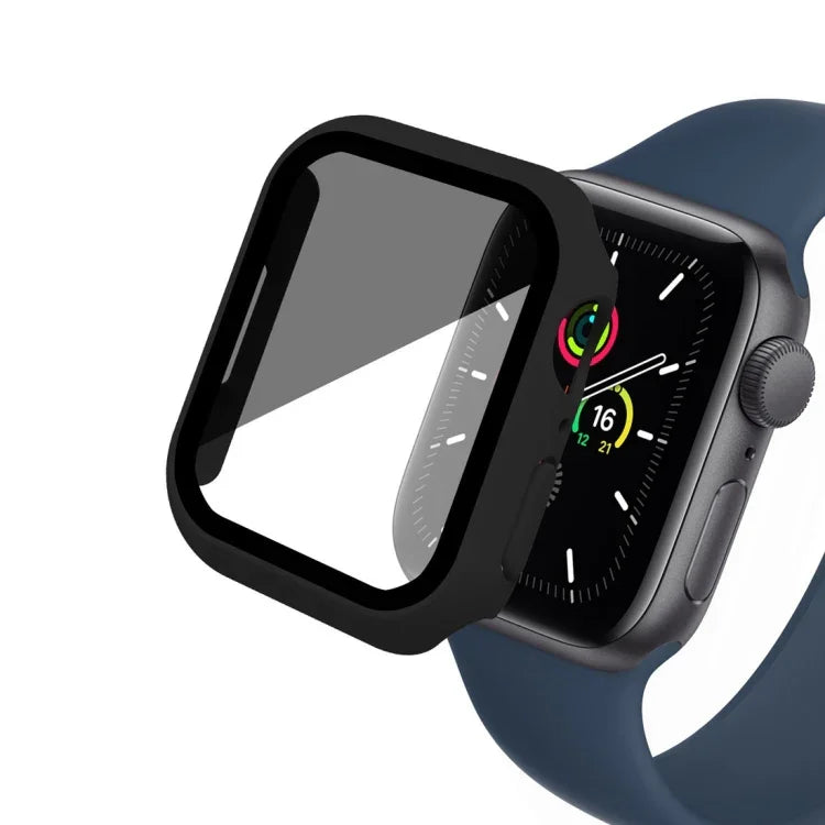 磨砂 PC + 防窺鋼化膜一體成型手錶保護殼，適用於 Apple Watch SE 2025 / 2023 / 2022 44mm，適用於 Apple Watch SE 2025 / 2023 / 2022 40mm，適用於 Apple Watch Ultra 3 / 2 / 1 49mm，適用於 Apple Watch 9 / 8 45mm，適用於 Apple Watch 9 / 8 41mm