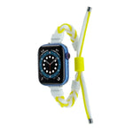 矽膠豆編織尼龍錶帶，適用於 Apple Watch 42mm，適用於 Apple Watch 38mm