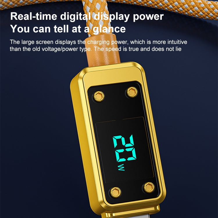 WK WDC-08 PD 20W USB-C/Type-C 轉 8 Pin 數字顯示數據線，長度：1米，WDC-08