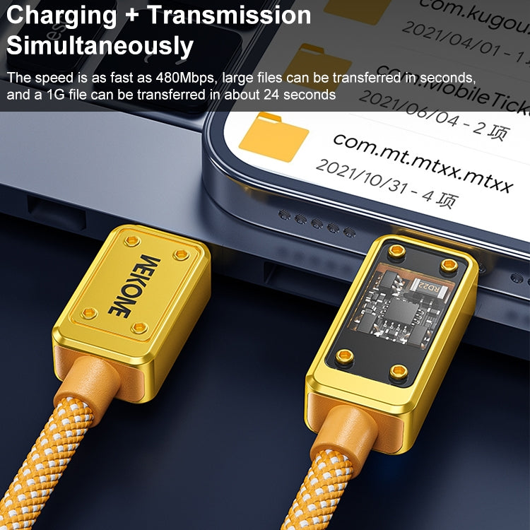 WK WDC-08 PD 20W USB-C/Type-C 轉 8 Pin 數字顯示數據線，長度：1米，WDC-08