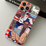 Painted Pattern Precise Hole PC Phone Case, For iPhone 14 Pro