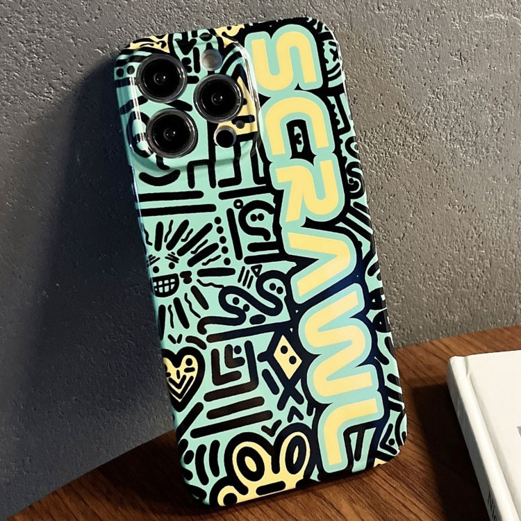 Painted Pattern Precise Hole PC Phone Case, For iPhone 14 Pro