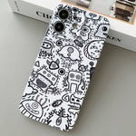 Painted Pattern Precise Hole PC Phone Case, For iPhone 11