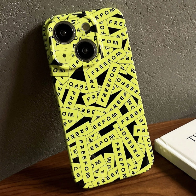 Painted Pattern Precise Hole PC Phone Case, For iPhone 15 Plus