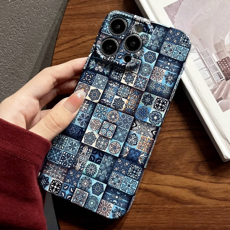 Painted Pattern Precise Hole PC Phone Case, For iPhone 15 Pro Max