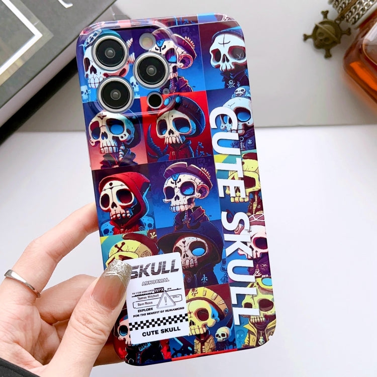 Painted Pattern Precise Hole PC Phone Case, For iPhone 15 Pro Max
