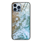 大理石紋玻璃保護手機殼，適用於 iPhone 17 Pro Max、iPhone 17 Pro、iPhone 17、iPhone Air、iPhone 15 Pro Max、iPhone 15 Pro