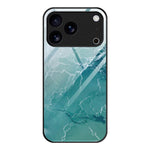 大理石紋玻璃保護手機殼，適用於 iPhone 17 Pro Max、iPhone 17 Pro、iPhone 17、iPhone Air、iPhone 15 Pro Max、iPhone 15 Pro