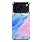 大理石紋玻璃保護手機殼，適用於 iPhone 17 Pro Max、iPhone 17 Pro、iPhone 17、iPhone Air、iPhone 15 Pro Max、iPhone 15 Pro