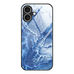 大理石紋玻璃保護手機殼，適用於 iPhone 17 Pro Max、iPhone 17 Pro、iPhone 17、iPhone Air、iPhone 15 Pro Max、iPhone 15 Pro