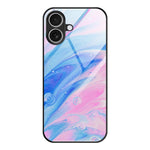 大理石紋玻璃保護手機殼，適用於 iPhone 17 Pro Max、iPhone 17 Pro、iPhone 17、iPhone Air、iPhone 15 Pro Max、iPhone 15 Pro
