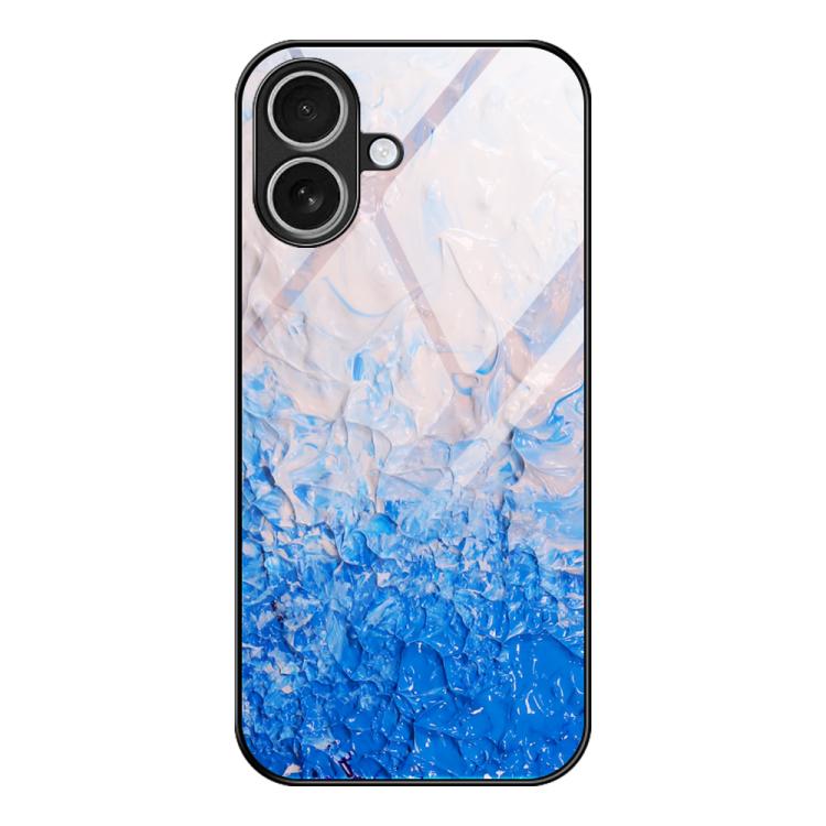 大理石紋玻璃保護手機殼，適用於 iPhone 17 Pro Max、iPhone 17 Pro、iPhone 17、iPhone Air、iPhone 15 Pro Max、iPhone 15 Pro