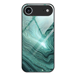 大理石紋玻璃保護手機殼，適用於 iPhone 17 Pro Max、iPhone 17 Pro、iPhone 17、iPhone Air、iPhone 15 Pro Max、iPhone 15 Pro