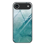 大理石紋玻璃保護手機殼，適用於 iPhone 17 Pro Max、iPhone 17 Pro、iPhone 17、iPhone Air、iPhone 15 Pro Max、iPhone 15 Pro
