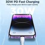JOYROOM SA26-CL3 閃充系列 30W USB-C / Type-C 轉 8 Pin 快充數據線，1米