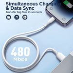 JOYROOM SA26-CL3 閃充系列 30W USB-C / Type-C 轉 8 Pin 快充數據線，1米