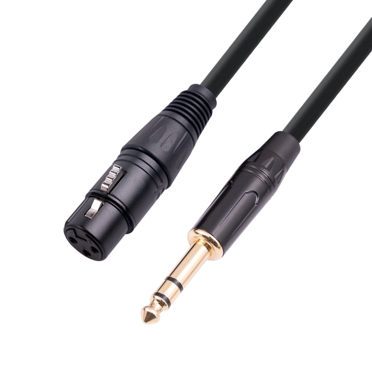 6.35mm 1/4 TRS 公頭轉 XLR 3 針母頭麥克風線，1m、1.8m、3m、5m、10m