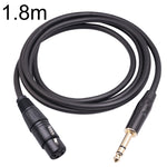 6.35mm 1/4 TRS 公頭轉 XLR 3 針母頭麥克風線，1m、1.8m、3m、5m、10m