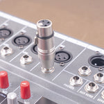 LZ1179 6.35毫米1/4 TRS公頭轉XLR三針母頭轉接器，LZ1179
