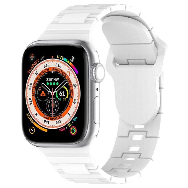 方形扣甲式矽膠錶帶，適用於 Apple Watch 7 41mm，Apple Watch 7 45mm，Apple Watch SE 40mm