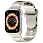 方扣裝甲風格矽膠錶帶，適用於 Apple Watch Ultra 49mm，Apple Watch SE 2023 44mm，Apple Watch 8 41mm