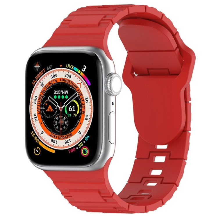 方扣裝甲風格矽膠錶帶，適用於 Apple Watch Ultra 49mm，Apple Watch SE 2023 44mm，Apple Watch 8 41mm