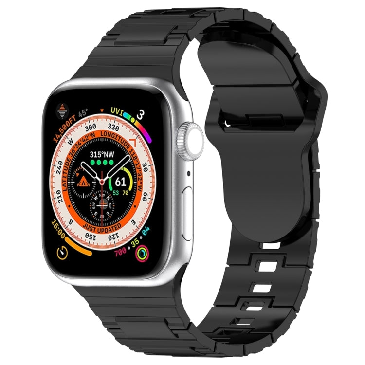 方形扣甲式矽膠錶帶，適用於 Apple Watch SE 2023 40mm，Apple Watch 4 40mm，Apple Watch 3 38mm