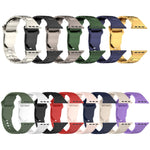 方形扣甲式矽膠錶帶，適用於 Apple Watch 5 44mm，Apple Watch 5 40mm，Apple Watch 4 44mm