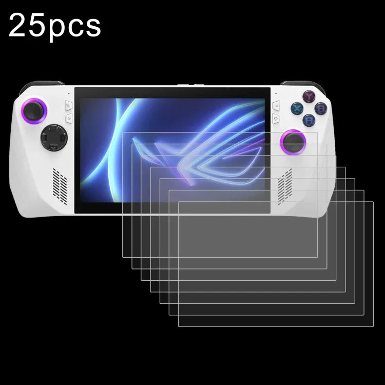 25片裝 9H 0.3mm 防爆鋼化玻璃膜，適用於 ASUS Xbox Ally 7.0 吋 2025，適用於 ASUS Rog Ally X 7.0，適用於 ASUS ROG Ally