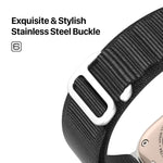 DUX DUCIS GS 系列尼龍環錶帶，適用於 Apple Watch Series 7 45mm、Apple Watch Series 6 40mm、Apple Watch Series 6 44mm、Apple Watch Series 5 44mm、Apple Watch Series 5 40mm、Apple Watch Series 4 44mm、Apple Watch 42mm