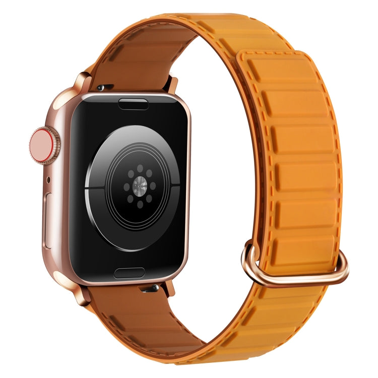 反扣磁性矽膠錶帶，適用於 Apple Watch Series 7 41mm，適用於 Apple Watch Series 7 45mm，適用於 Apple Watch SE 40mm