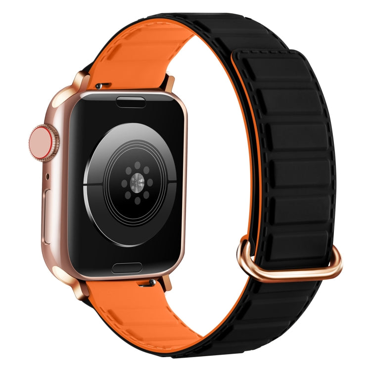 反扣磁性矽膠錶帶，適用於 Apple Watch Series 7 41mm，適用於 Apple Watch Series 7 45mm，適用於 Apple Watch SE 40mm