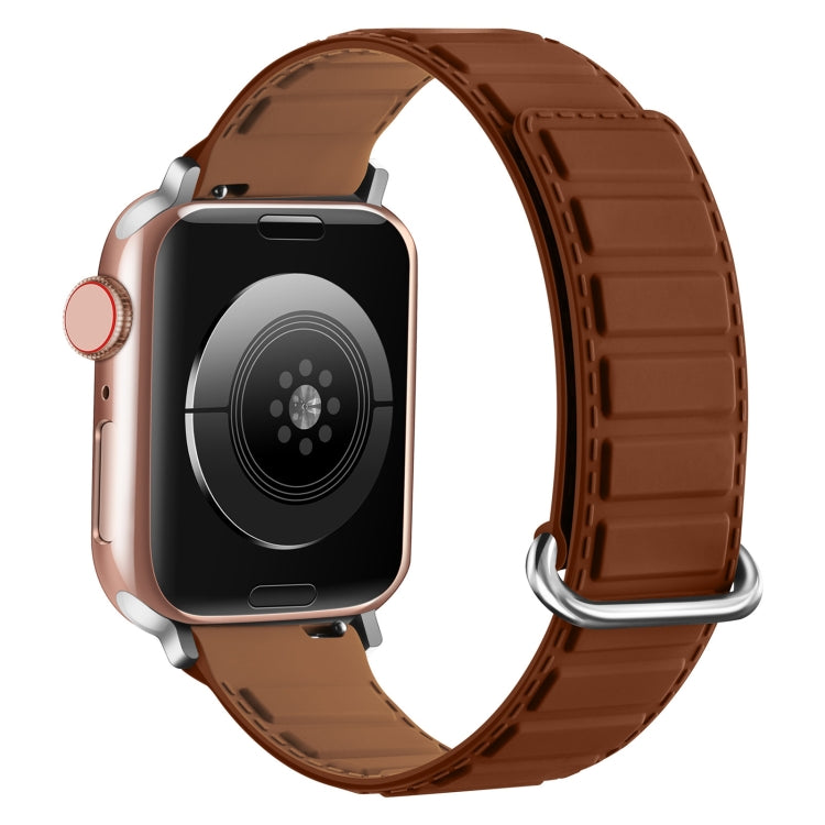 反扣磁性矽膠錶帶，適用於 Apple Watch SE 44mm，適用於 Apple Watch Series 6 40mm，適用於 Apple Watch Series 6 44mm