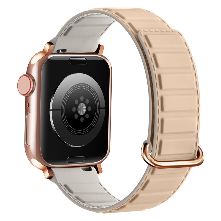 反扣磁性矽膠錶帶，適用於 Apple Watch SE 44mm，適用於 Apple Watch Series 6 40mm，適用於 Apple Watch Series 6 44mm
