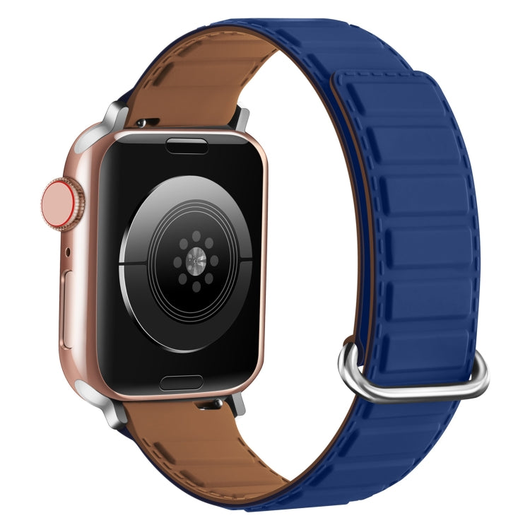 反扣磁性矽膠錶帶，適用於 Apple Watch SE 44mm，適用於 Apple Watch Series 6 40mm，適用於 Apple Watch Series 6 44mm