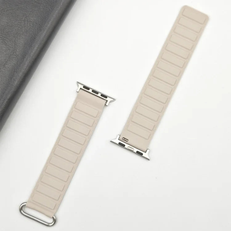 反扣磁吸矽膠錶帶，適用於Apple Watch 38mm