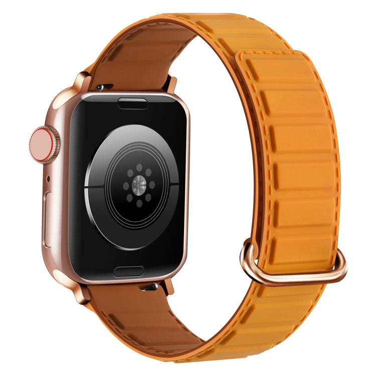 反扣磁性矽膠錶帶，適用於 Apple Watch SE 2023 40mm，適用於 Apple Watch Ultra 2 49mm，適用於 Apple Watch Series 9 45mm