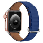 反扣磁性矽膠錶帶，適用於 Apple Watch Series 10 46mm，Apple Watch Series 10 42mm，Apple Watch SE 2023 44mm
