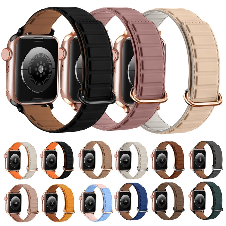 反扣磁性矽膠錶帶，適用於 Apple Watch SE 44mm，適用於 Apple Watch Series 6 40mm，適用於 Apple Watch Series 6 44mm