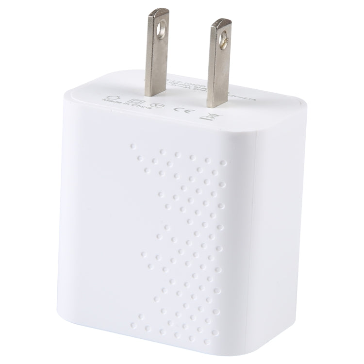 LZ-105PD 25W USB-C / Type-C 埠點狀圖案旅行充電器，美規插頭，歐規插頭