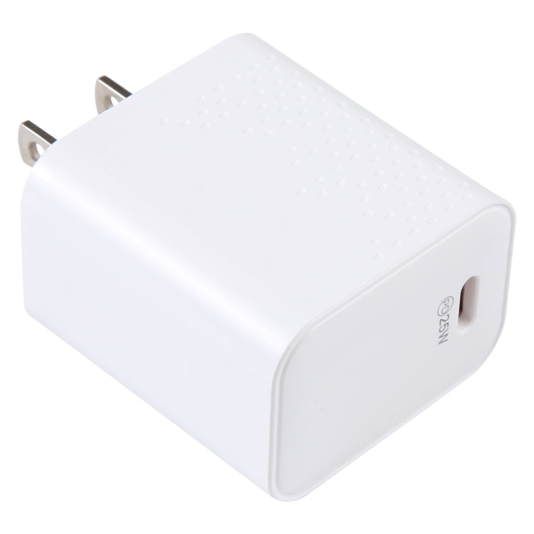 LZ-105PD 25W USB-C / Type-C 埠點狀圖案旅行充電器，美規插頭，歐規插頭