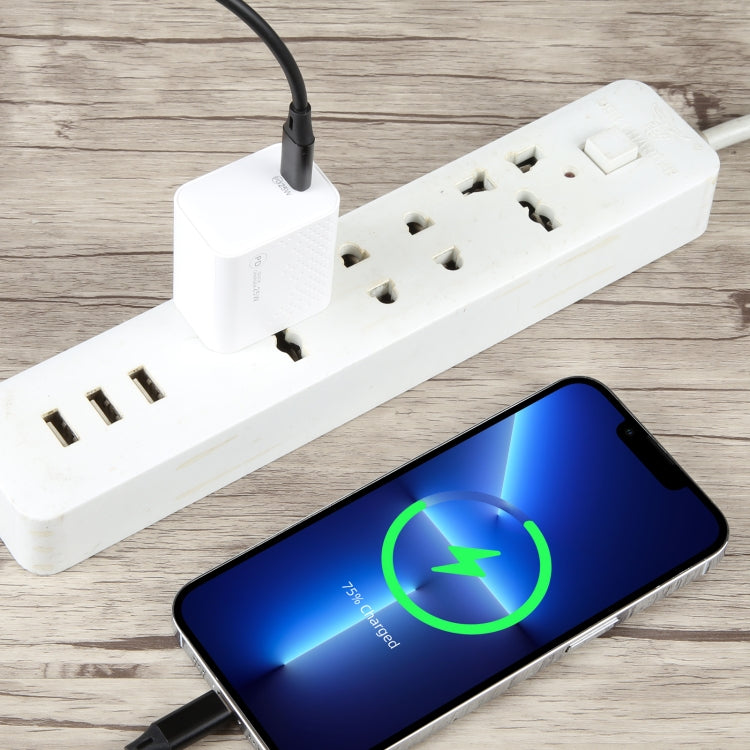 LZ-105PD 25W USB-C / Type-C 埠點狀圖案旅行充電器，美規插頭，歐規插頭