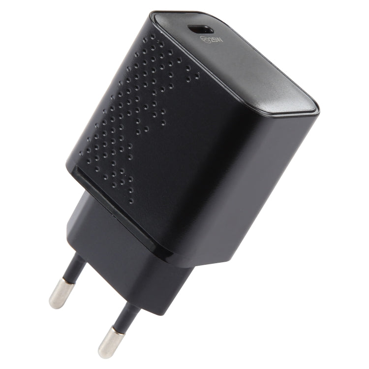 LZ-105PD 25W USB-C / Type-C 埠點狀圖案旅行充電器，美規插頭，歐規插頭